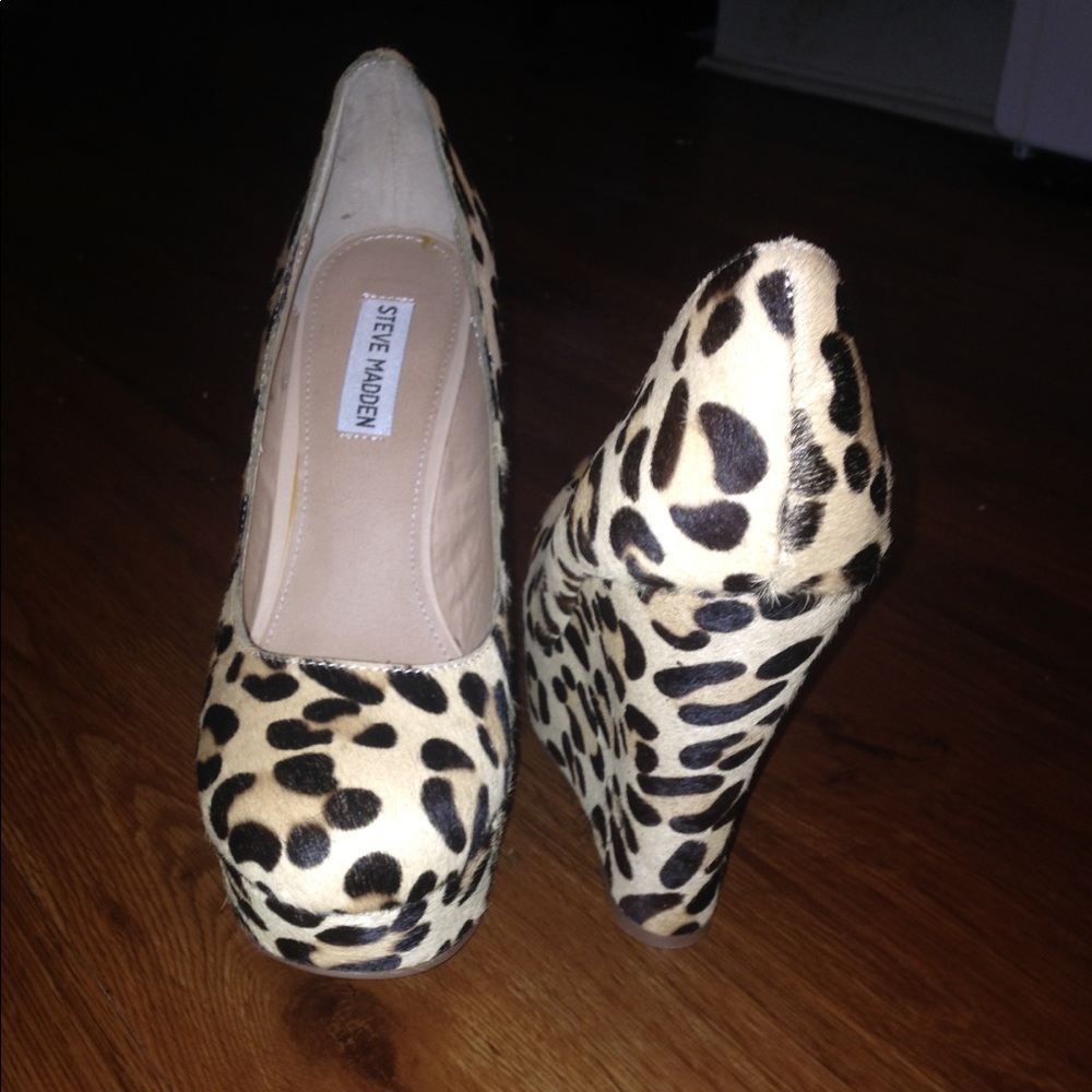 Steve Madden Cheetah Wedges